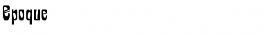 Epoque Regular Font Title Preview