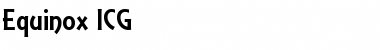 Equinox ICG Regular Font Title Preview