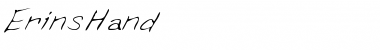 ErinsHand Regular Font Title Preview
