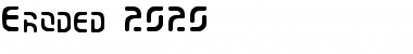 Eroded 2020 Normal Font Title Preview