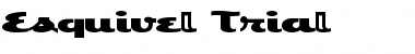Esquivel Trial Font Title Preview