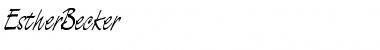 EstherBecker Regular Font Title Preview