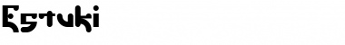 Estuki Regular Font Title Preview