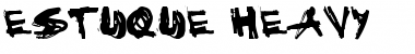 Estuque Heavy Font Title Preview