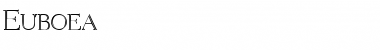 Euboea Regular Font Title Preview