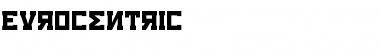 Eurocentric Regular Font Title Preview