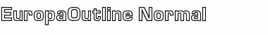 EuropaOutline Regular Font Title Preview
