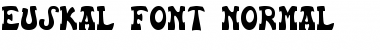 Euskal Font Normal Font Title Preview