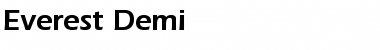 Everest-Demi Normal Font Title Preview