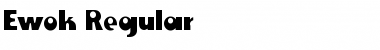 Ewok Regular Font Title Preview