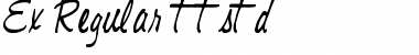 Ex Regular Font Title Preview