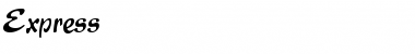 Express Regular Font Title Preview