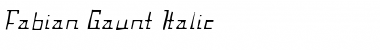 Fabian Gaunt Italic Font Title Preview