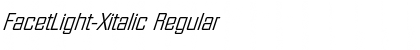FacetLight-Xitalic Regular Font Title Preview