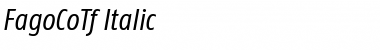 FagoCoTf Italic Font Title Preview