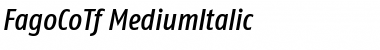 FagoCoTf ItalicMedium Font Title Preview