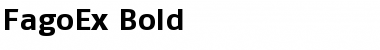 FagoEx Bold Font Title Preview