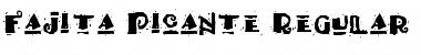 Fajita Picante Regular Font Title Preview