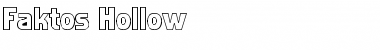 Faktos Hollow Regular Font Title Preview