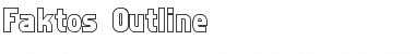 Faktos Outline Regular Font Title Preview