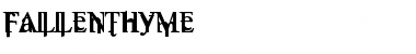 FallenThyme Regular Font Title Preview