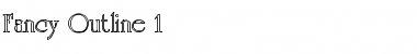 Fancy Outline 1 Regular Font Title Preview