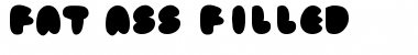fat ass filled Regular Font Title Preview