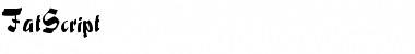 FatScript Regular Font Title Preview