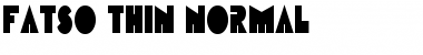 Fatso Thin Normal Font Title Preview