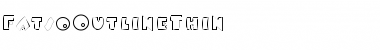 FatsoOutlineThin Regular Font Title Preview