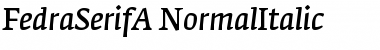 FedraSerifA Regular Font Title Preview