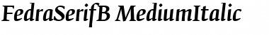 FedraSerifB Italic Font Title Preview