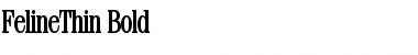 FelineThin Bold Font Title Preview