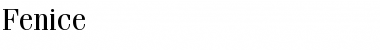 Fenice Regular Font Title Preview