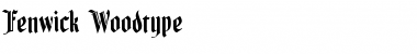 Fenwick Woodtype Regular Font Title Preview