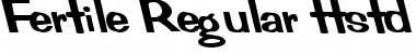Fertile Regular Font Title Preview