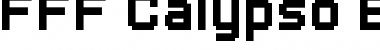 FFF Calypso Extended Regular Font Title Preview