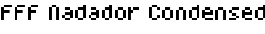 FFF Nadador Condensed Regular Font Title Preview