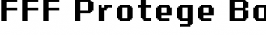 FFF Protege Bold Extended Regular Font Title Preview