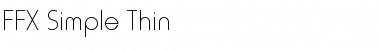 FFX Simple Thin Regular Font Title Preview