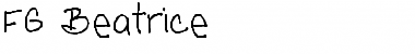 FG Beatrice Regular Font Title Preview