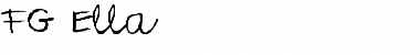 FG Ella Regular Font Title Preview