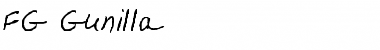 FG Gunilla Regular Font Title Preview