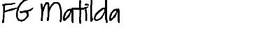 FG Matilda Regular Font Title Preview