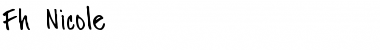 Fh_Nicole Regular Font Title Preview
