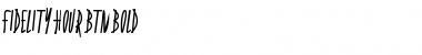 Fidelity Hour BTN Bold Font Title Preview