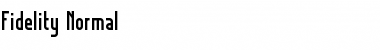 Fidelity Normal Font Title Preview