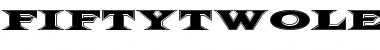 FiftyTwoLetters Regular Font Title Preview