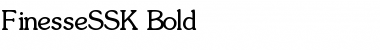 FinesseSSK Bold Font Title Preview