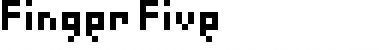 Finger Five Font Title Preview
